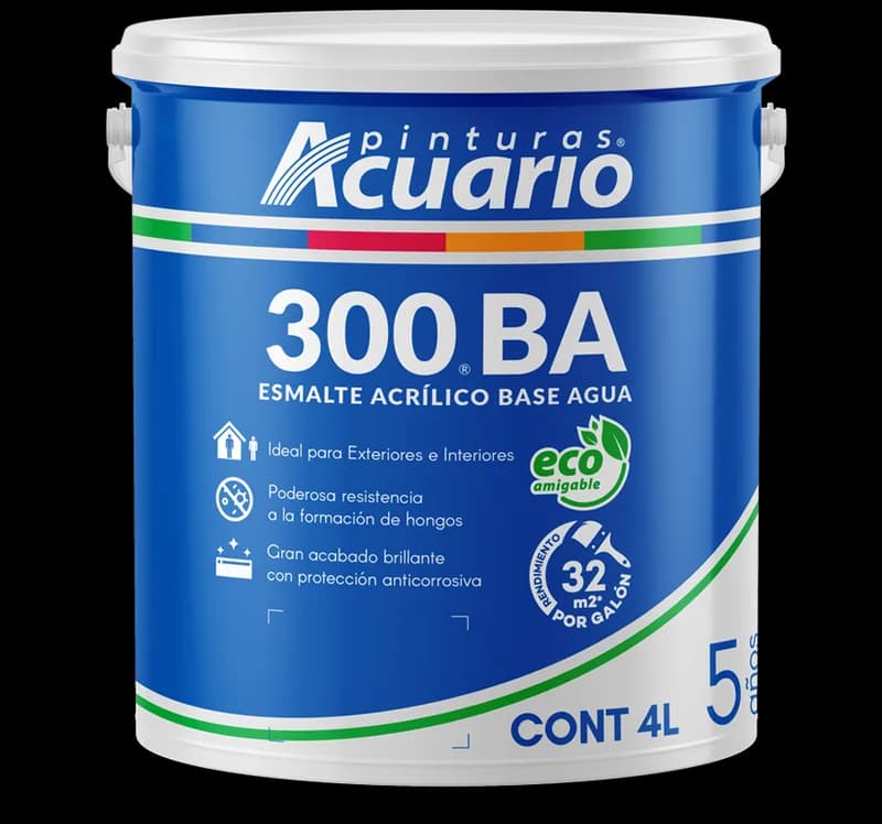 Presentación de Esmalte 300 Base Agua